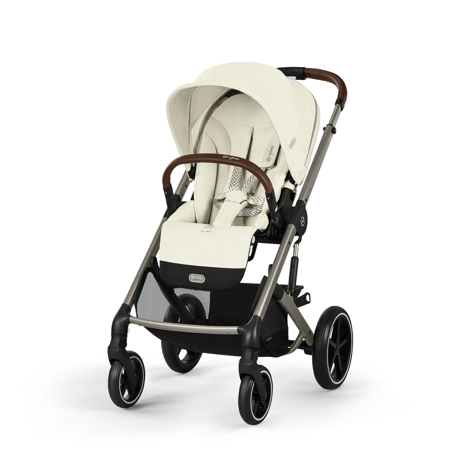 עגלת תינוק משולבת - טיולון ועריסה Balios TS5 בצבע Seashell Beige , עם סלקל Cloud G