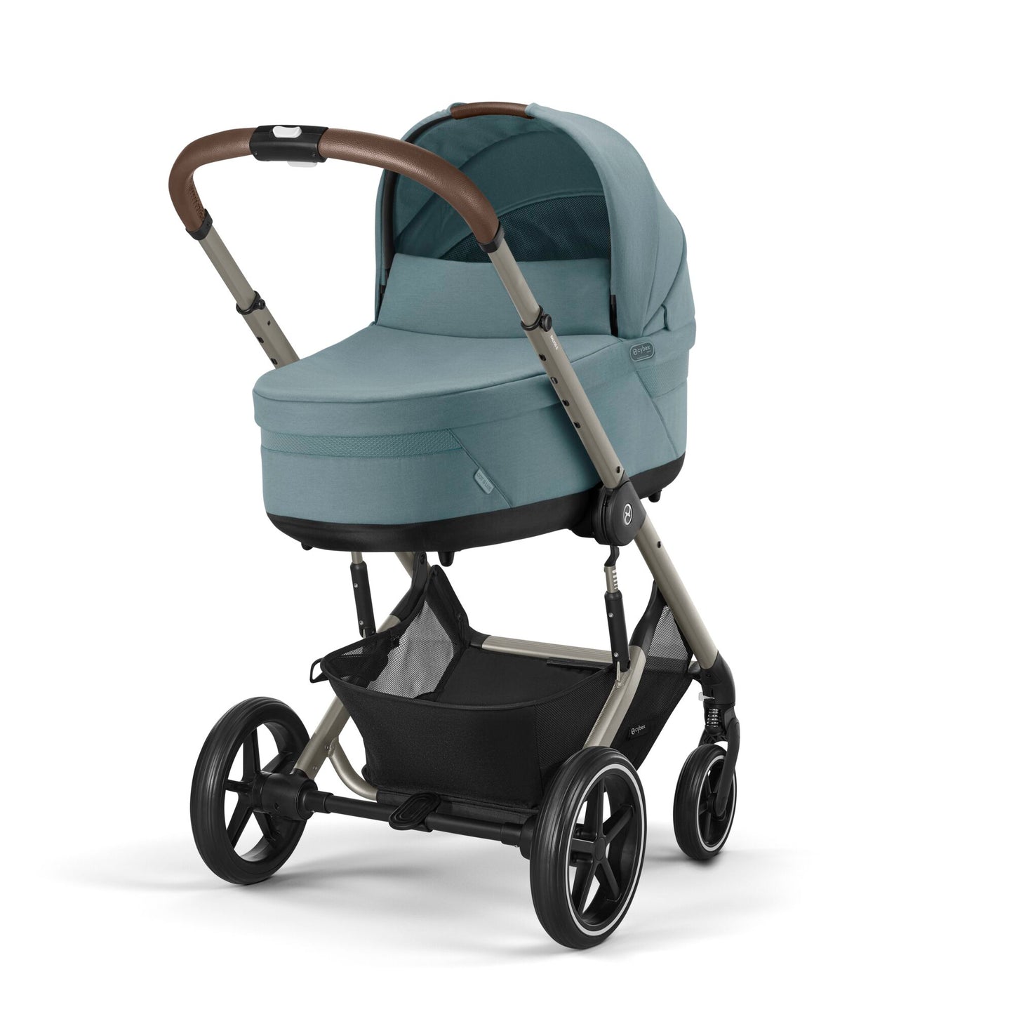 עגלת תינוק משולבת - טיולון ועריסה Balios TS5 בצבע Stormy Blue, עם סל-קל Cloud G