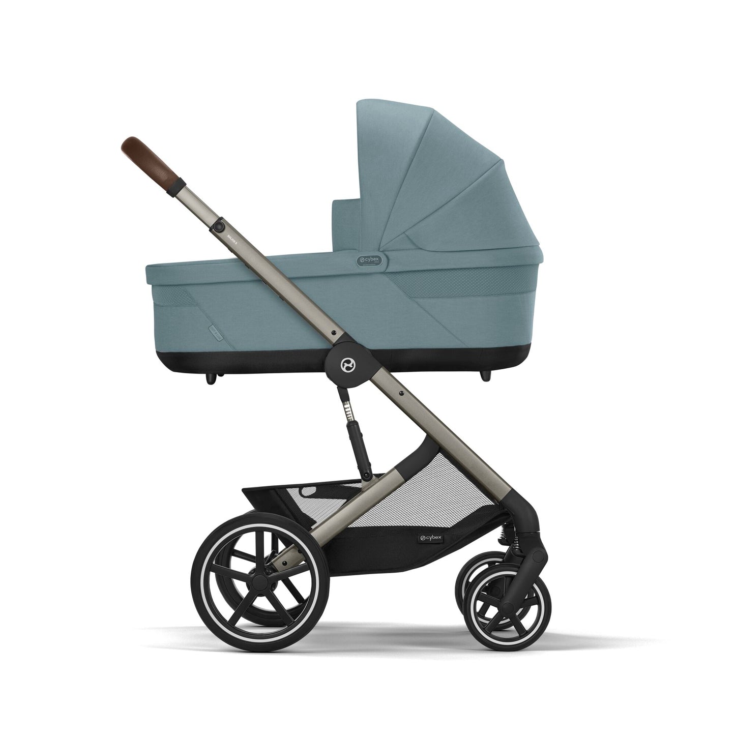 עגלת תינוק משולבת - טיולון ועריסה Balios TS5 בצבע Stormy Blue, עם סל-קל Cloud G