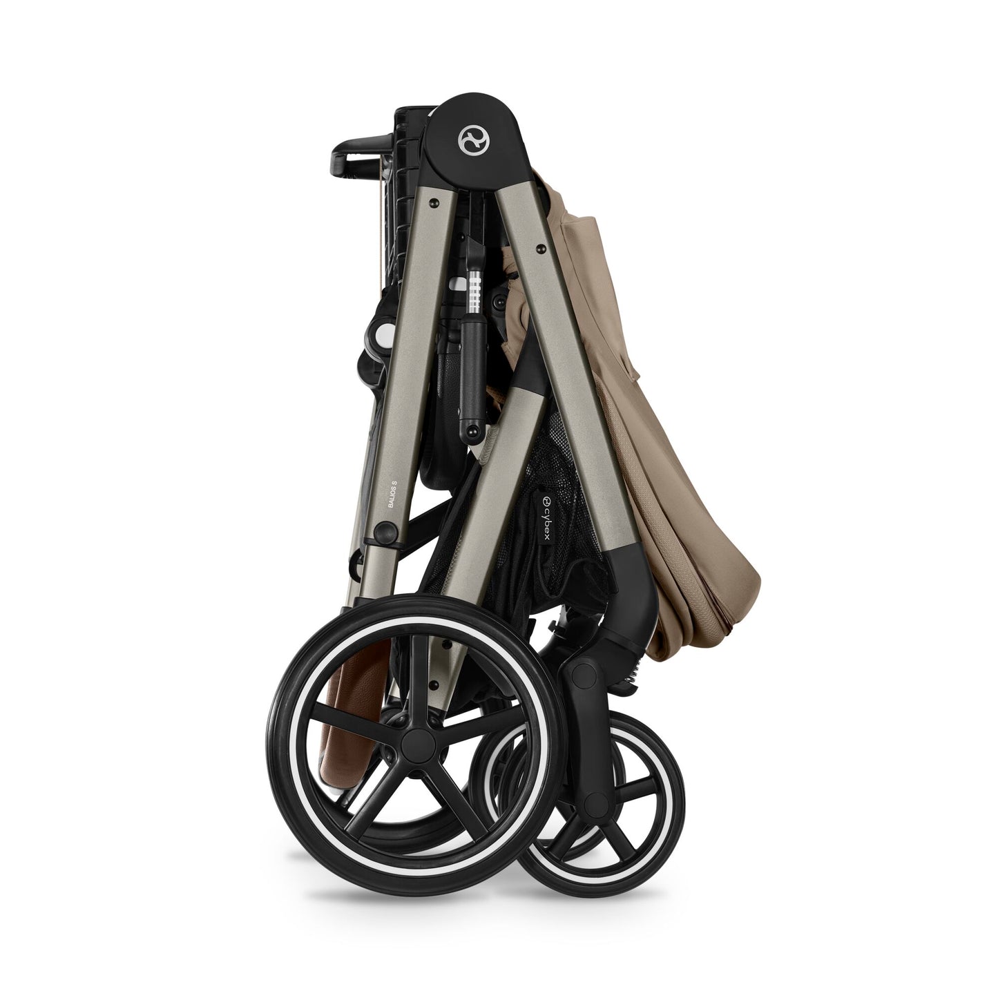 עגלת תינוק משולבת - טיולון ועריסה Balios TS5 בצבע Almond Beige , עם סל-קל Cloud G