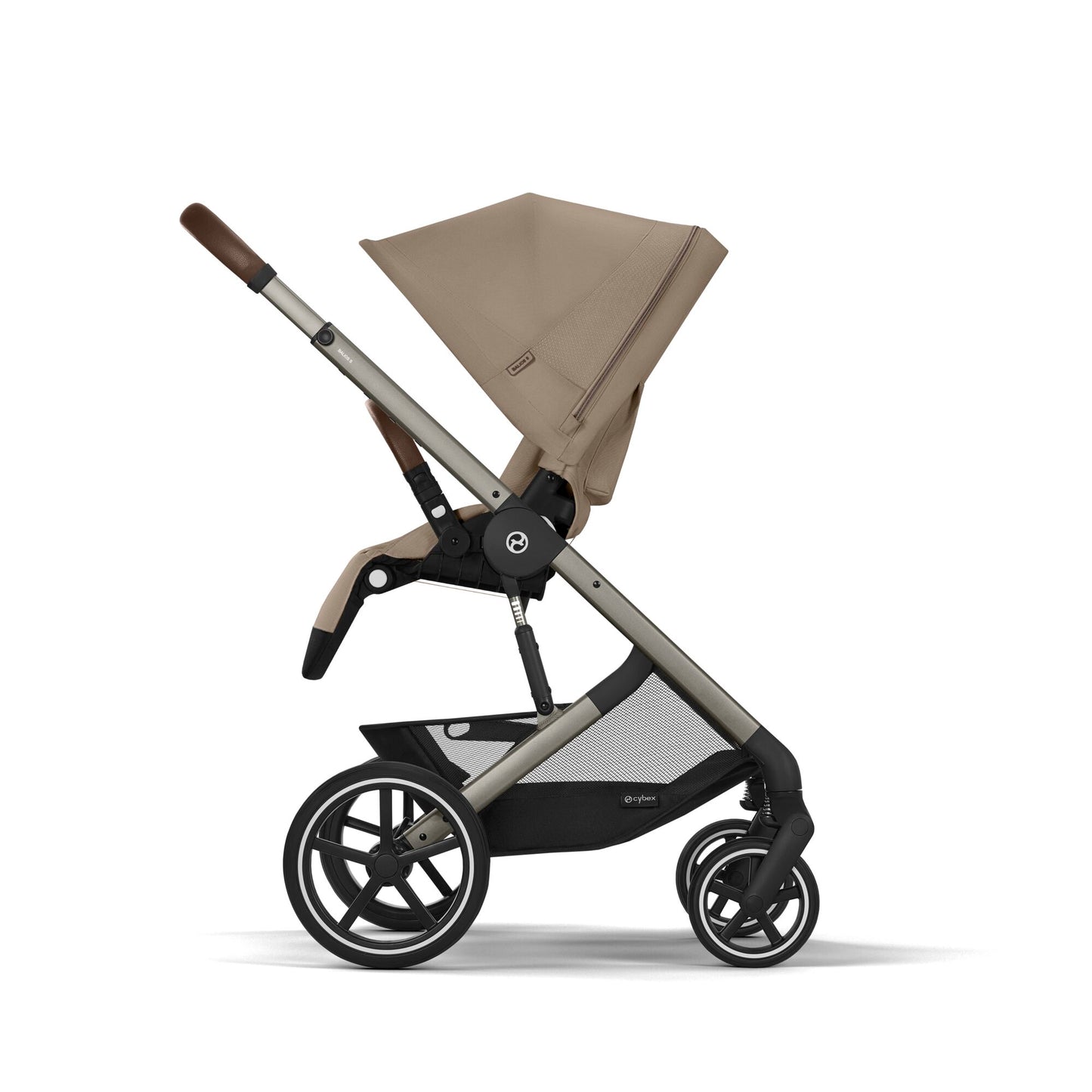 עגלת תינוק משולבת - טיולון ועריסה Balios TS5 בצבע Almond Beige , עם סל-קל Cloud G