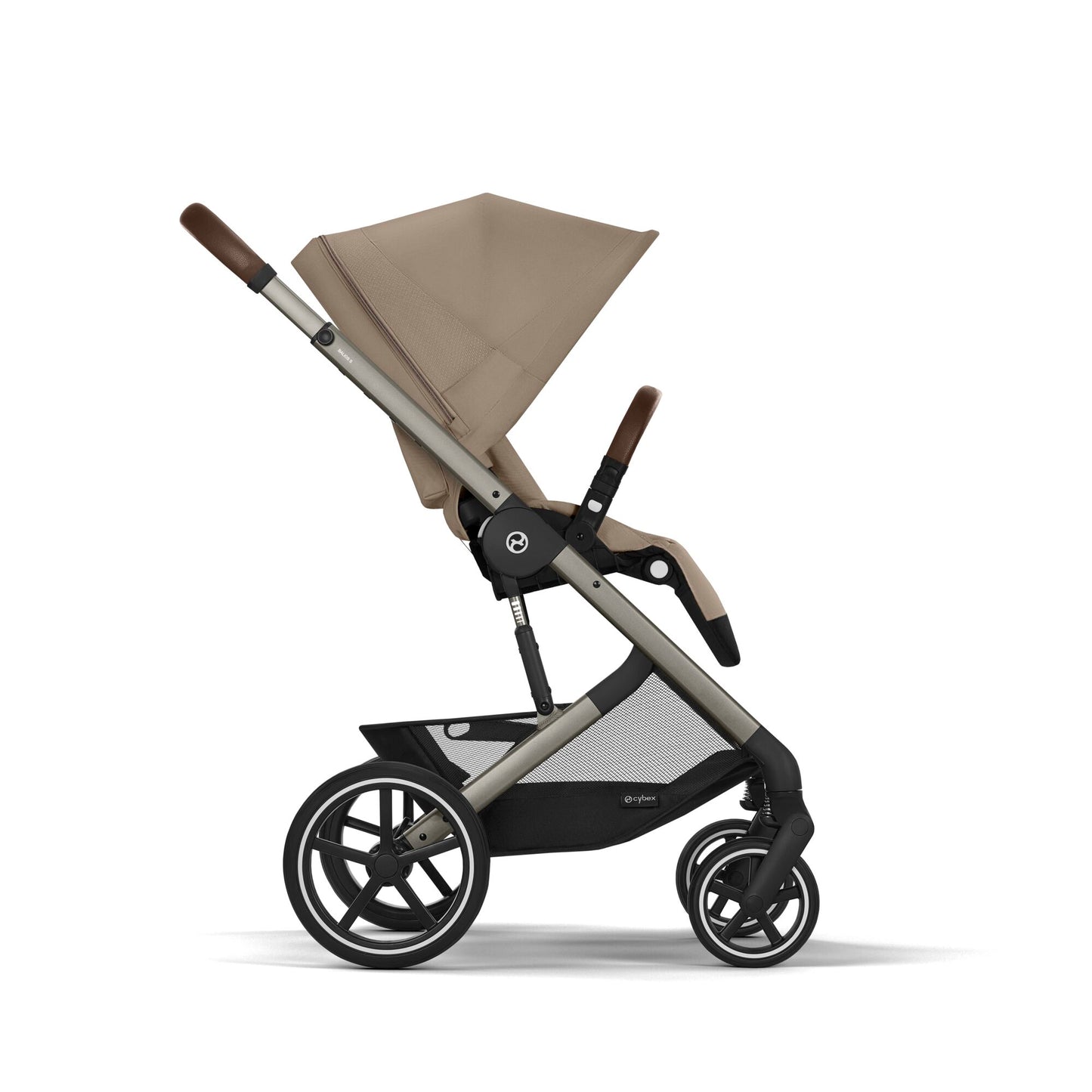 עגלת תינוק משולבת - טיולון ועריסה Balios TS5 בצבע Almond Beige , עם סל-קל Cloud G