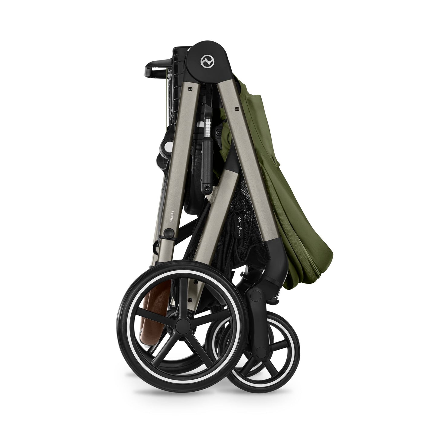 עגלת תינוק משולבת - טיולון ועריסה Balios TS5 בצבע Moss Green , עם סל-קל Cloud G