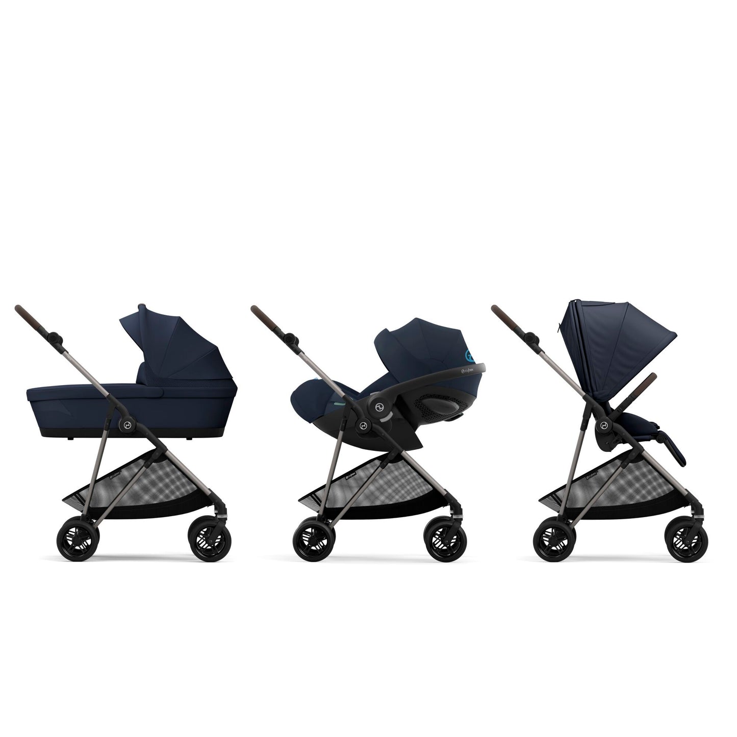 עגלת תינוק משולבת Melio 2 Dark Blue