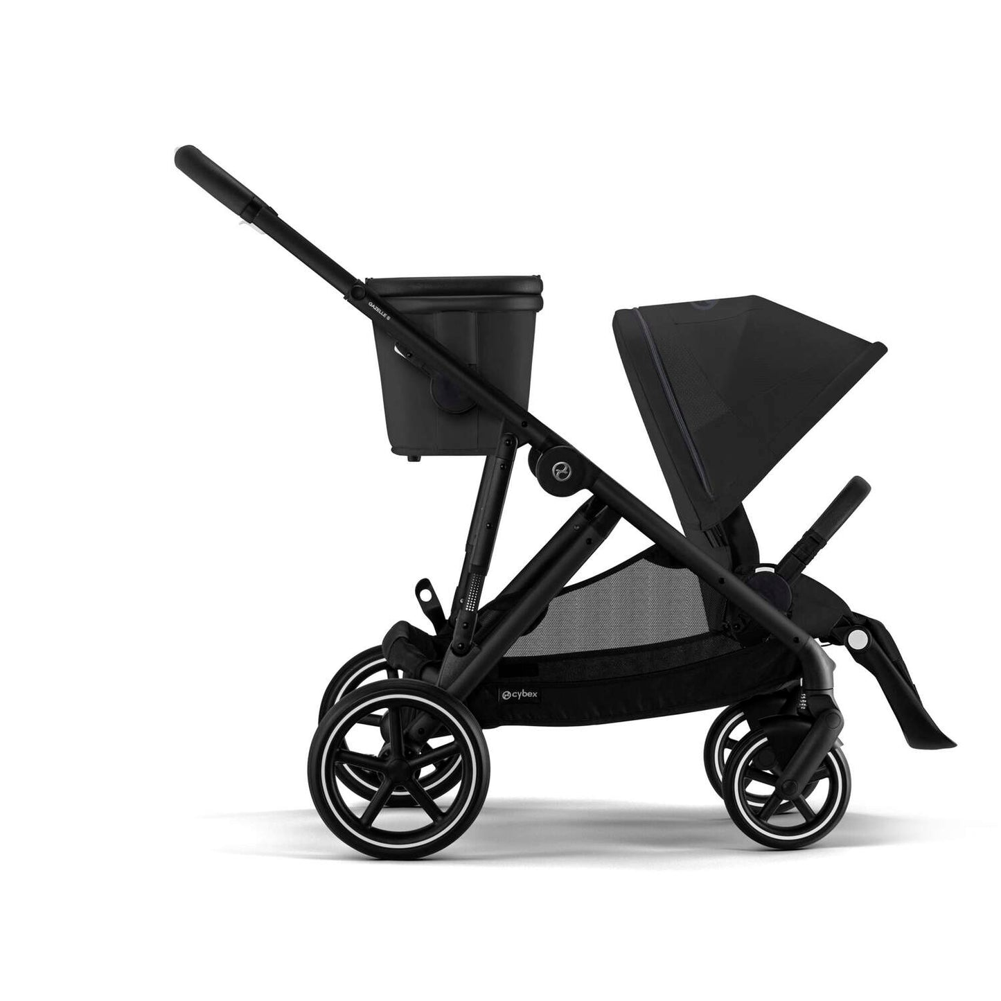 עגלת תינוק לתאומים / אחים Gazelle S2 שחור MOON