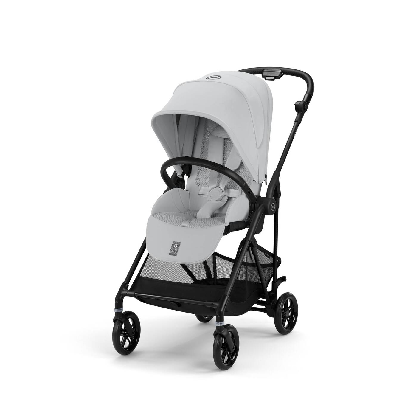 עגלת תינוק משולבת Melio 3 Carbon Fog Grey בצבע אפור