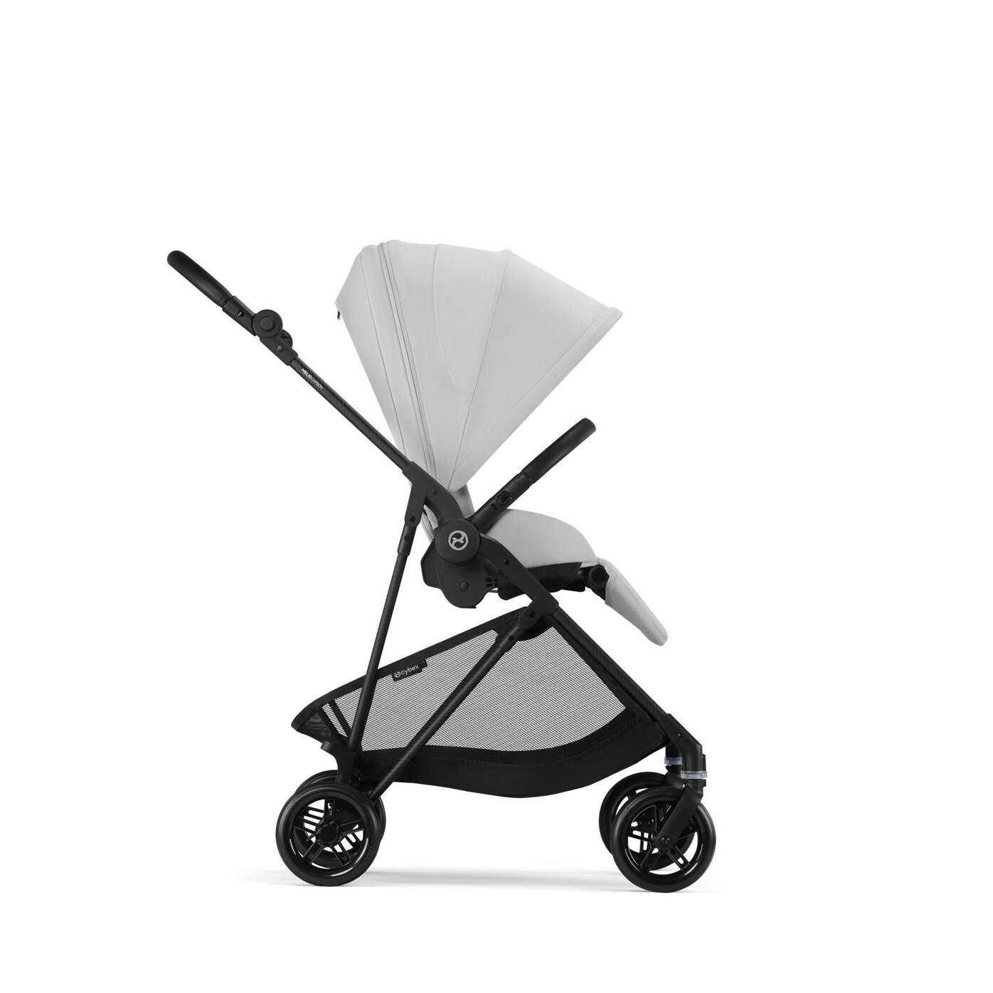 עגלת תינוק משולבת Melio 3 Carbon Fog Grey בצבע אפור
