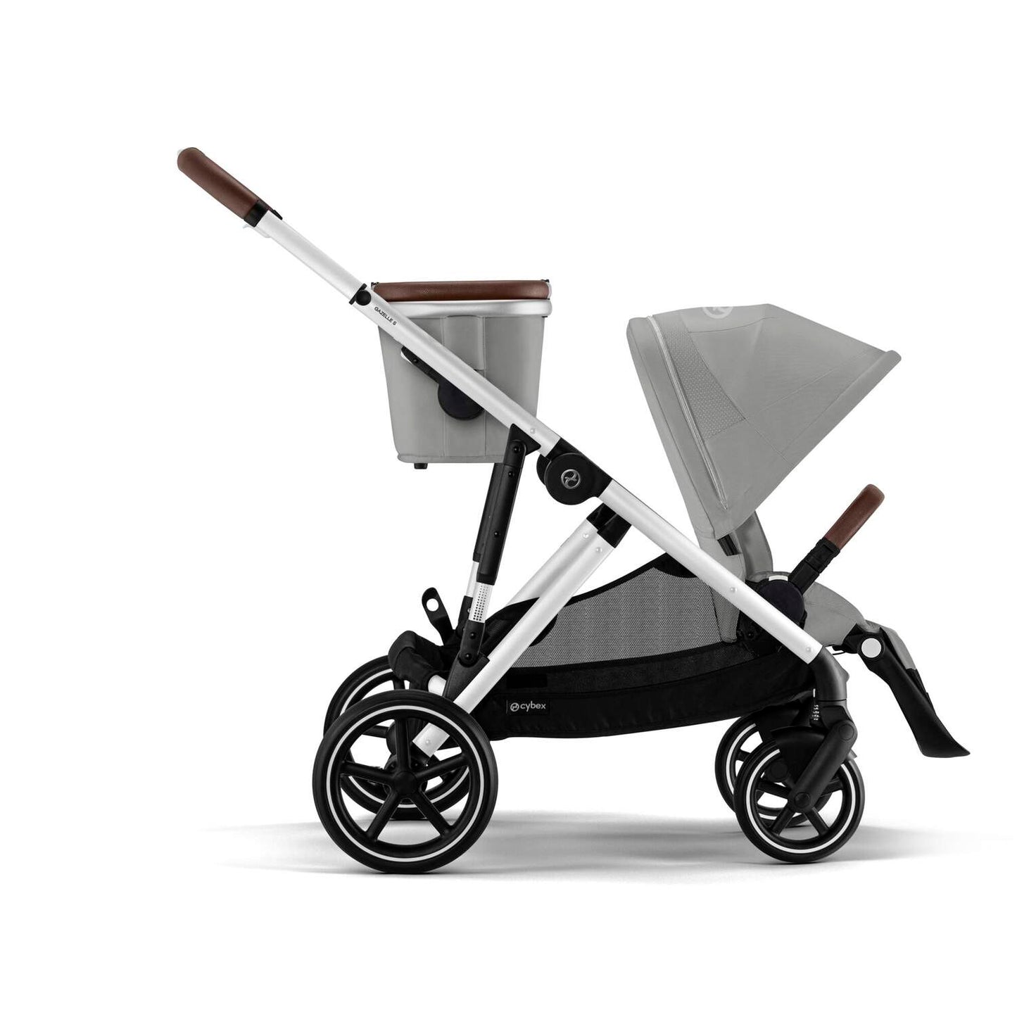 עגלת תינוק לתאומים / אחים Gazelle S2 בז' Stone Grey