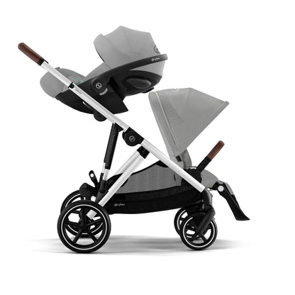 עגלת תינוק לתאומים / אחים Gazelle S2 בז' Stone Grey