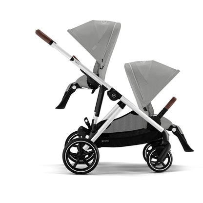 עגלת תינוק לתאומים / אחים Gazelle S2 בז' Stone Grey