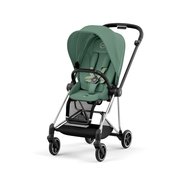 עגלת תינוק Mios 3 Leaf Green עם שלדה כרום שחור
