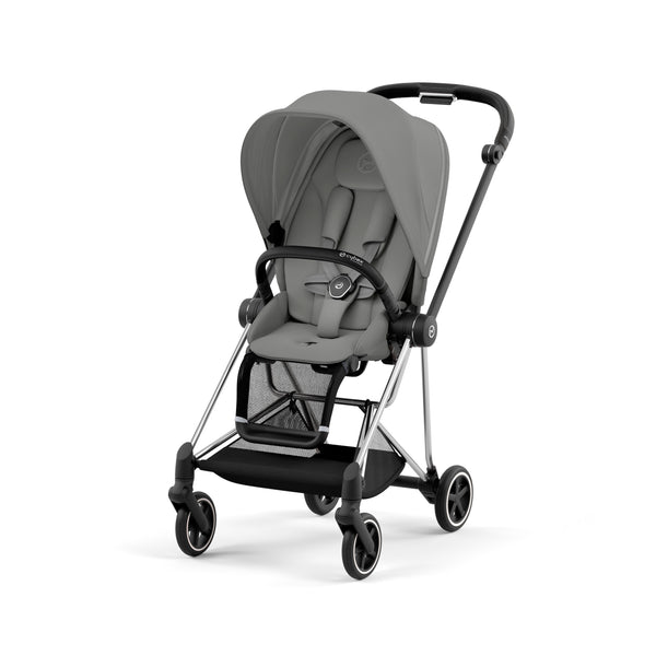 עגלת תינוק Mios 3 Mirage Grey עם שלדה כרום שחור