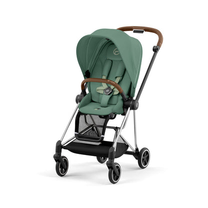 עגלת תינוק Mios 3 Leaf Green עם שלדה כרום חום