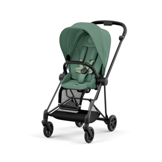 עגלת תינוק Mios 3 Leaf Green עם שלדה שחור מט