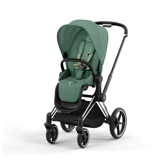 עגלת תינוק Priam 4 Leaf Green עם שלדה כרום שחור
