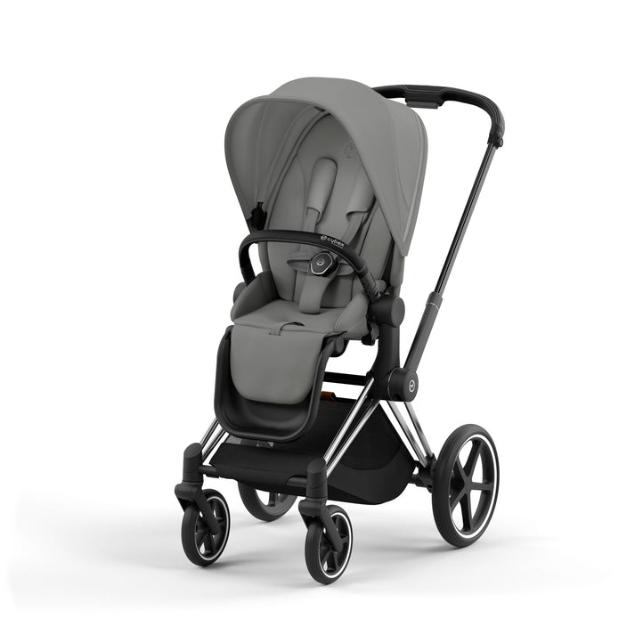 עגלת תינוק Priam 4 Mirage Grey עם שלדה כרום שחור