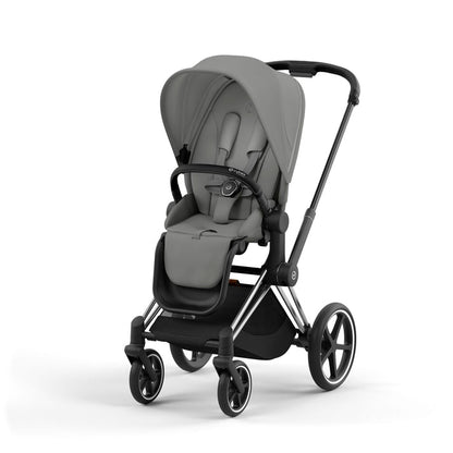 עגלת תינוק Priam 4 Mirage Grey עם שלדה כרום שחור