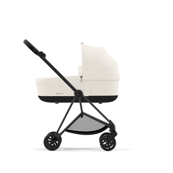 עגלת תינוק Mios 3 Off White עם שלדה שחור מט