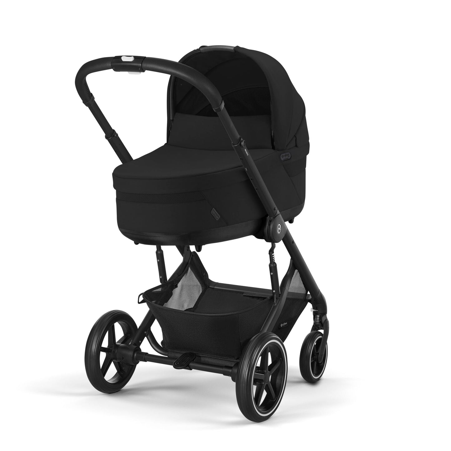 עגלת תינוק משולבת - טיולון ועריסה Balios TS5 בצבע Moon Black , עם סל-קל Cloud G