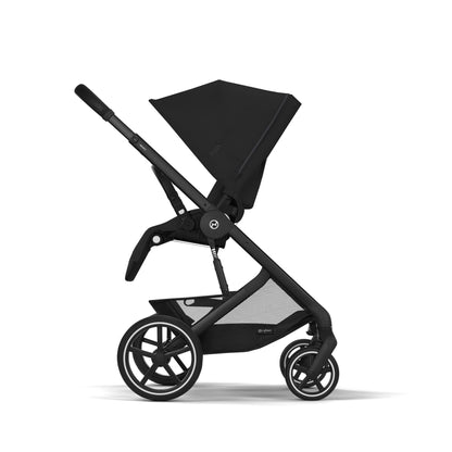 עגלת תינוק משולבת - טיולון ועריסה Balios TS5 בצבע Moon Black , עם סל-קל Cloud G