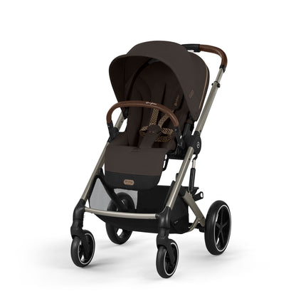 עגלת תינוק משולבת - טיולון ועריסה Balios TS5 בצבע Chocolate Brown , עם סל-קל Cloud G