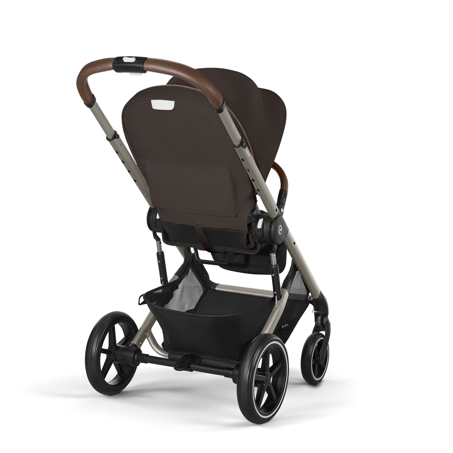 עגלת תינוק משולבת - טיולון ועריסה Balios TS5 בצבע Chocolate Brown , עם סל-קל Cloud G