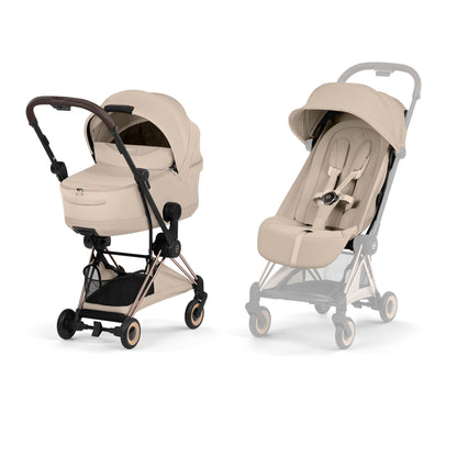 Coya 2 רוזגולד Cozy Beige עם עריסה