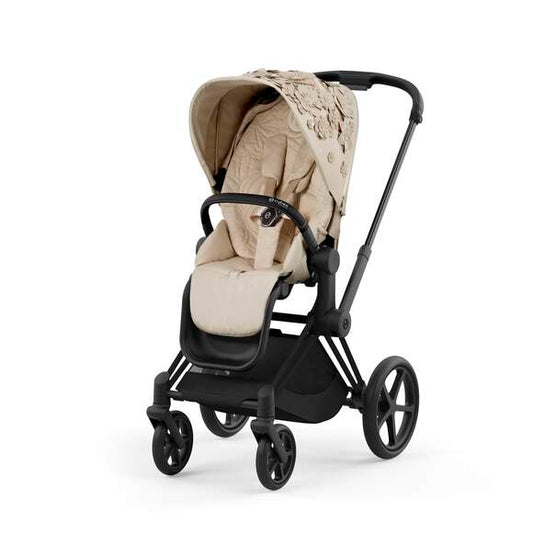 עגלת תינוק Priam 4 Capsule SIMPLY FLOWERS Nude Beige Matt Black
