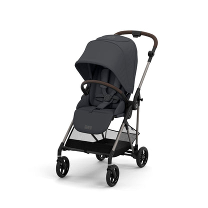עגלת תינוק משולבת Melio 2 בצבע Monument Grey אפור