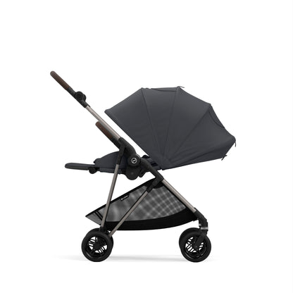 עגלת תינוק משולבת Melio 2 בצבע Monument Grey אפור