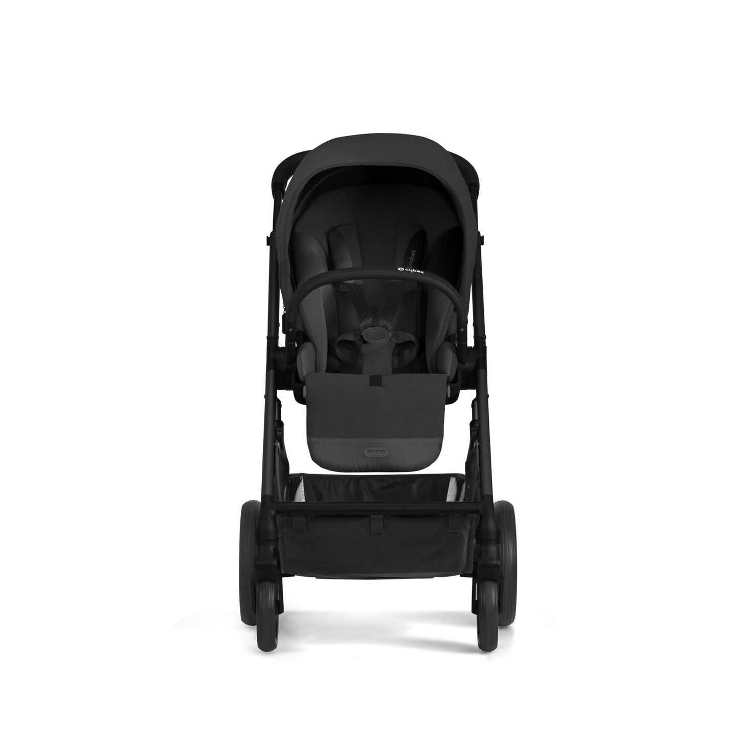 עגלת תינוק משולבת - טיולון ועריסה Balios S4 בצבע שחור Moon Black