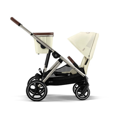 עגלת תינוק לתאומים / אחים Gazelle S2 שמנת Seashell Beige