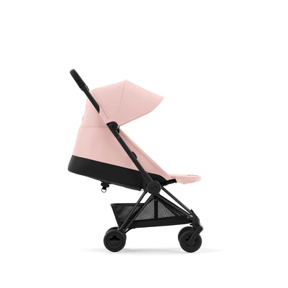 עגלת תינוק Coya שחור מט Peach Pink