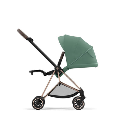 עגלת תינוק Mios 3 Leaf Green עם שלדה רוזגולד
