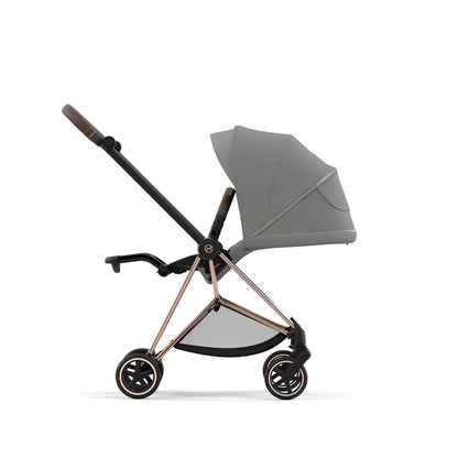 עגלת תינוק Mios 3 Mirage Grey עם שלדה רוזגולד