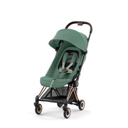 עגלת תינוק Coya רוזגולד Leaf Green