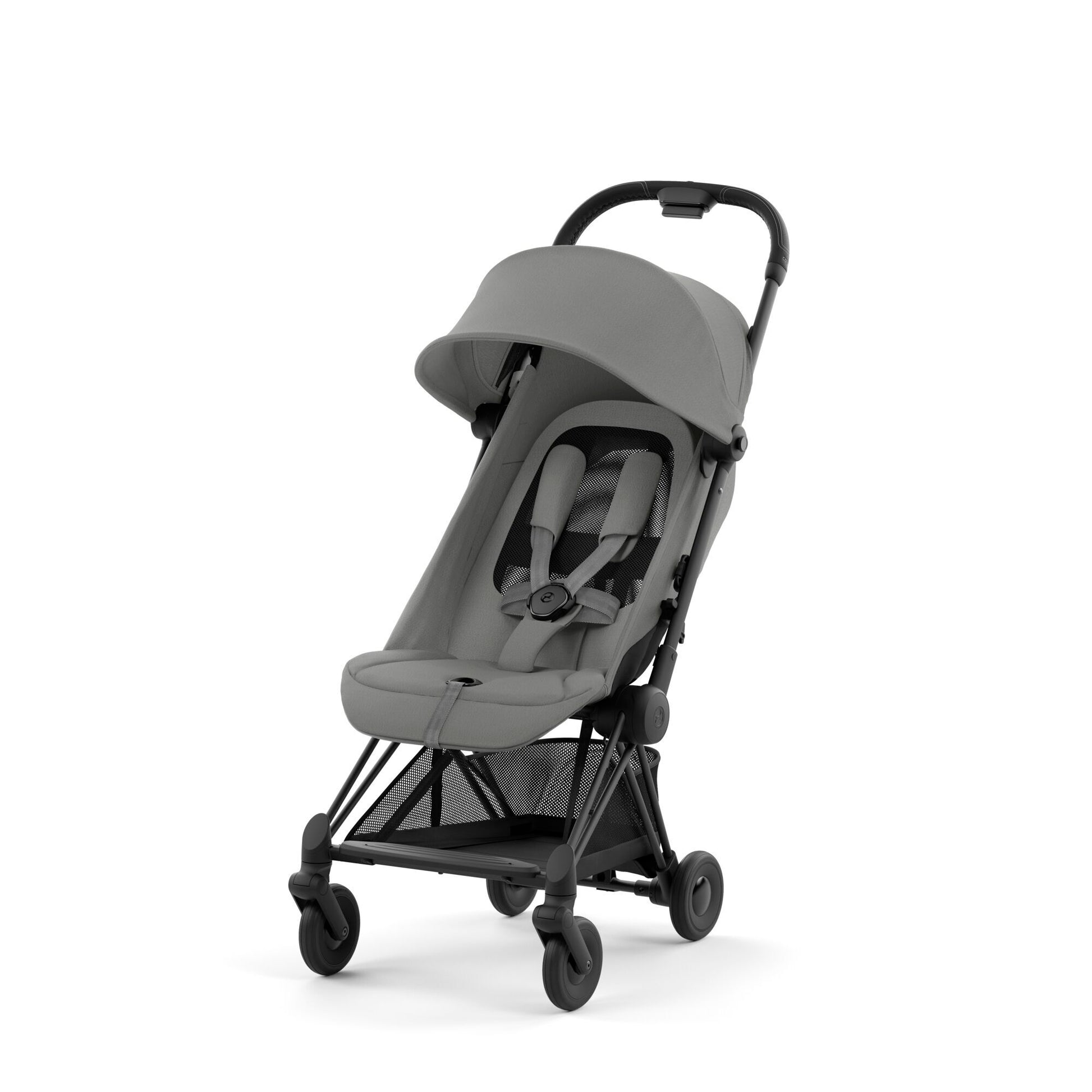 עגלת תינוק Coya שחור מט Mirage Grey