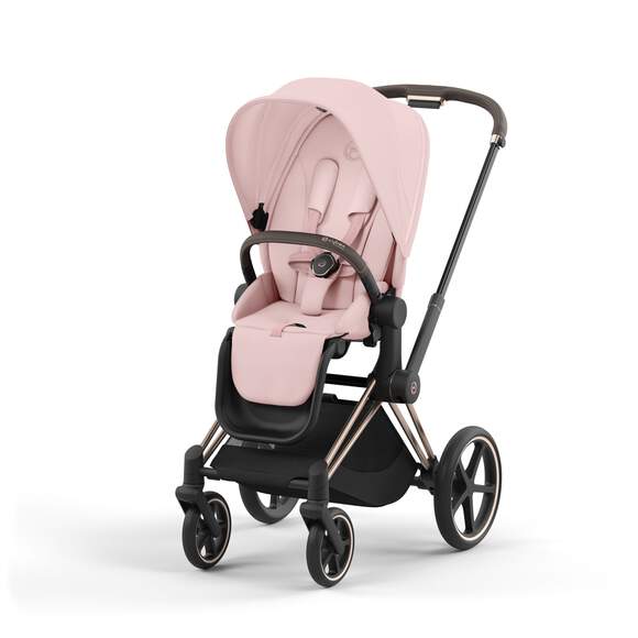 e-Priam עגלת תינוק חשמלית Peach Pink רוזגולד