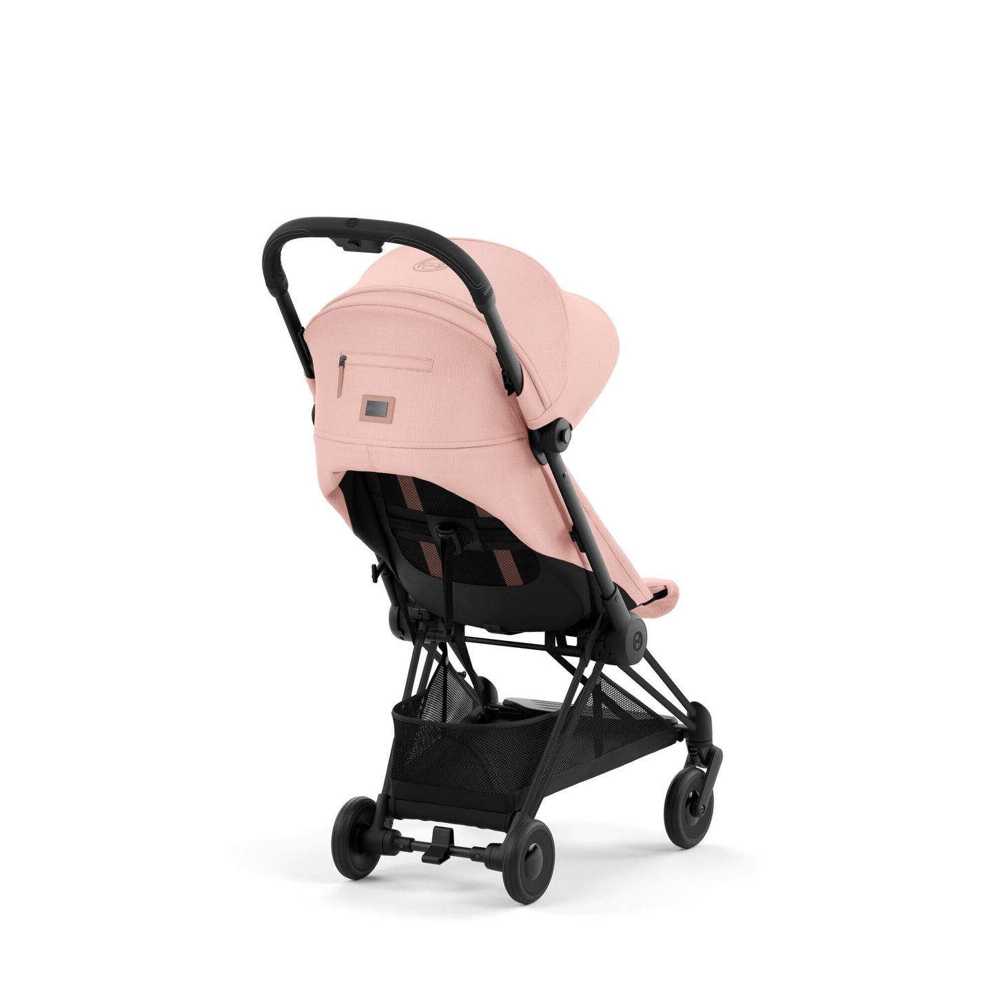 עגלת תינוק Coya שחור מט Peach Pink