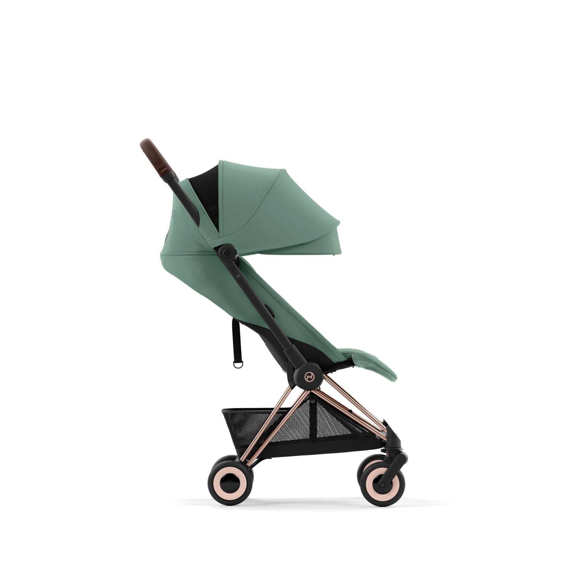 עגלת תינוק Coya רוזגולד Leaf Green