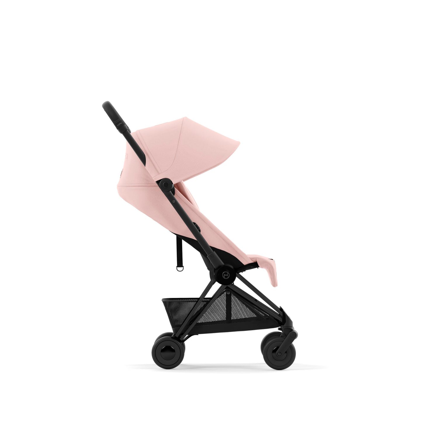 עגלת תינוק Coya שחור מט Peach Pink