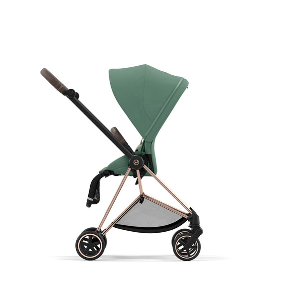 עגלת תינוק Mios 3 Leaf Green עם שלדה רוזגולד