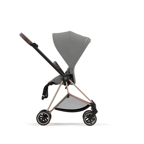 עגלת תינוק Mios 3 Mirage Grey עם שלדה רוזגולד