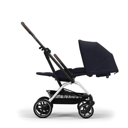 עגלת טיולון Eezy S Twist +2 כחול dark blue שלדה כסופה