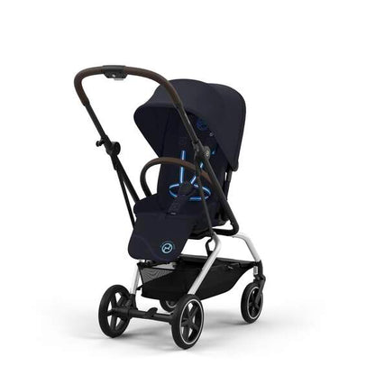 עגלת טיולון Eezy S Twist +2 כחול dark blue שלדה כסופה