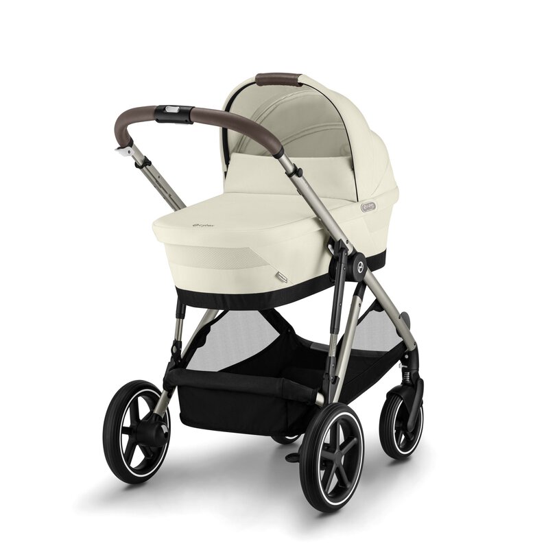 עגלת תינוק לתאומים / אחים Gazelle S2 שמנת Seashell Beige