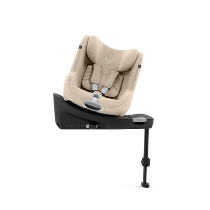 כסא בטיחות Sirona Ti עם SensorSafe כולל בסיס קבוע לרכב בצבע בז' Cozy Beige PLUS
