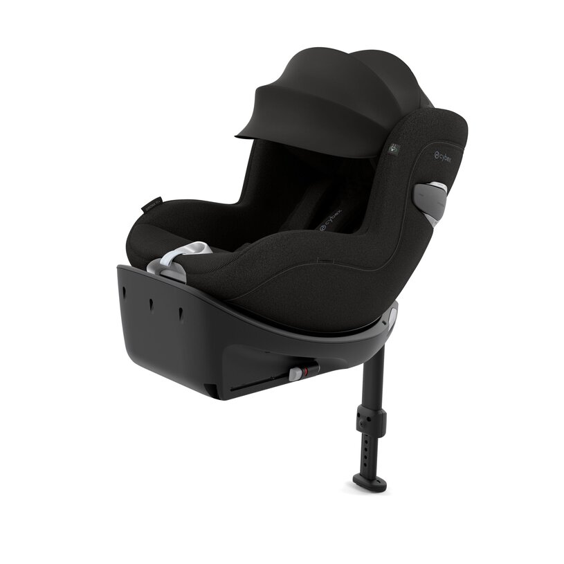 כסא בטיחות Sirona Ti עם SensorSafe כולל בסיס קבוע לרכב בצבע שחור Sepia Black PLUS