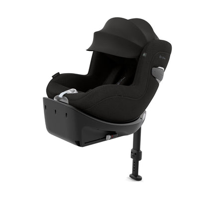 כסא בטיחות Sirona Ti עם SensorSafe כולל בסיס קבוע לרכב בצבע שחור Sepia Black PLUS