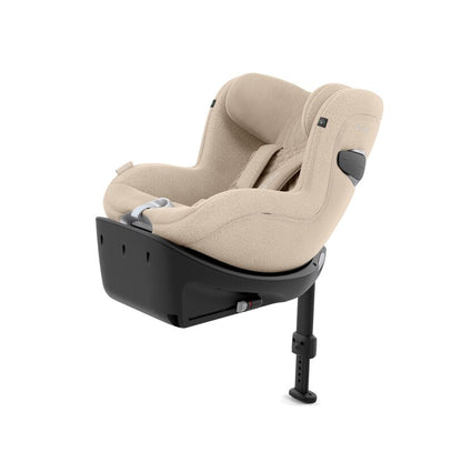 כסא בטיחות Sirona Ti עם SensorSafe כולל בסיס קבוע לרכב בצבע בז' Cozy Beige PLUS